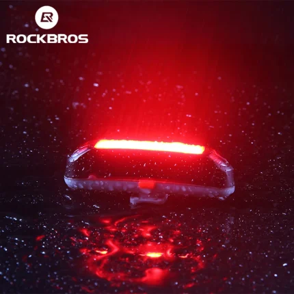 ROCKBROS Bike Rear Light 200-800mAh Bicycle Tail Light USB Rechargeable Led Flash Cycling Light Mountain Road Seatpost Taillight