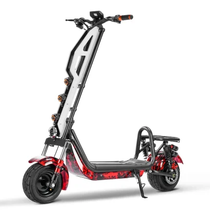 New Fat Tire Scooter Adult Bearing V7 Two Wheel Electric Scooter 900W with Seat 50 MPH High Speed 60 Electric Scooter